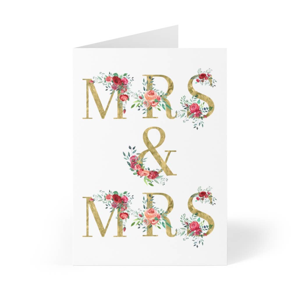 R is for Robo - Wholesale Wedding Card - Mrs and Mrs Lesbian Wedding Card Just Married Two Brides1