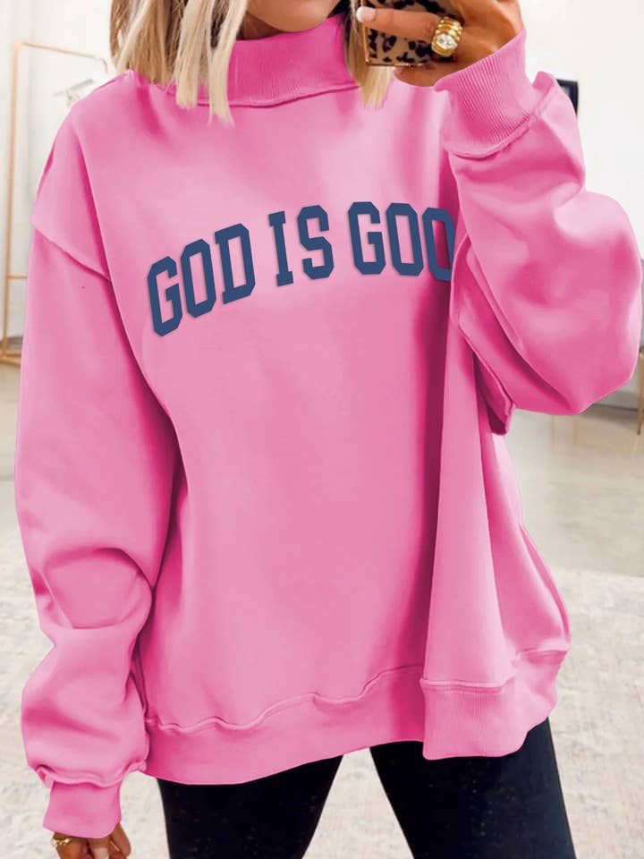 Haut tunique à manches longues et col montant LDC Solid pour la vente par Little Daisy Closet