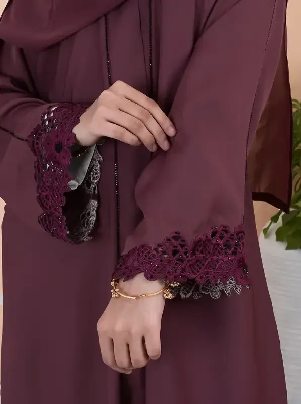 Multi Colored Cybele Cut Work Abaya for wholesale on Faire1