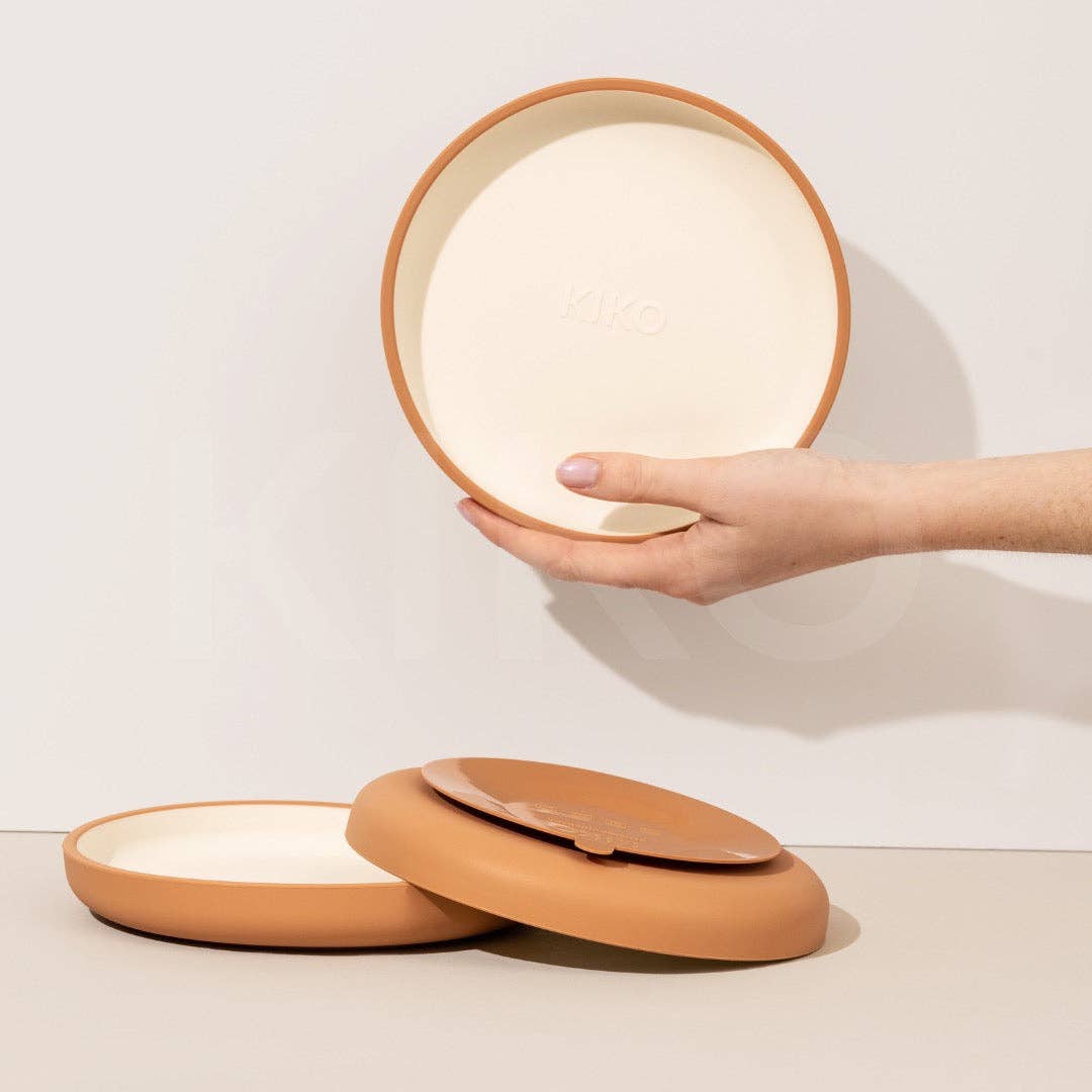 KIKO The Label - Wholesale Dinner Plate - Kids & Baby - Silicone Suction Plate I Tan0