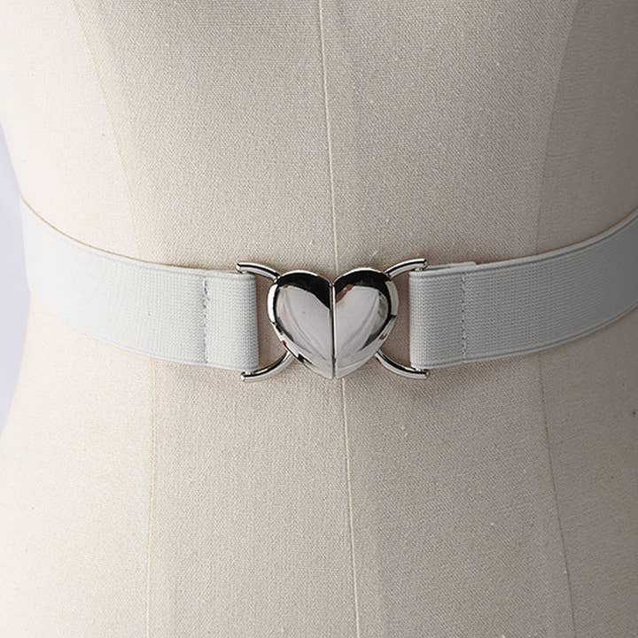 NINEXIS - Wholesale Belt - Women's - CWABE0562_LOVE BUCKLE ELASTIC BELT10