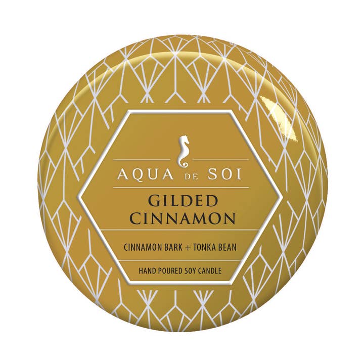 The SOi Company - Wholesale Travel candles - Gilded Cinnamon 4 oz Holiday Soy Candles Tin0