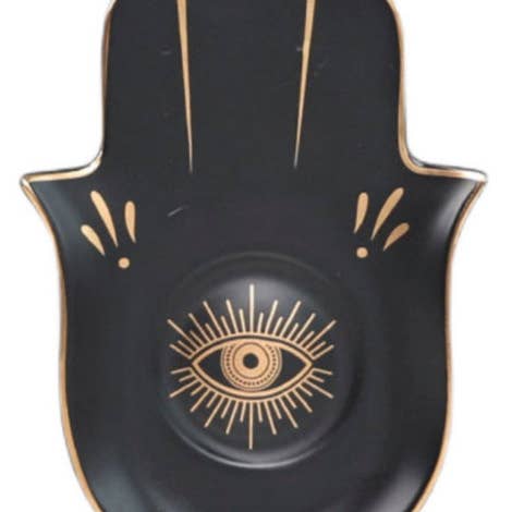 Original Source - Vente Assiettes/plats/bols de décoration - Plat à curiosités Evil Eye en céramique1