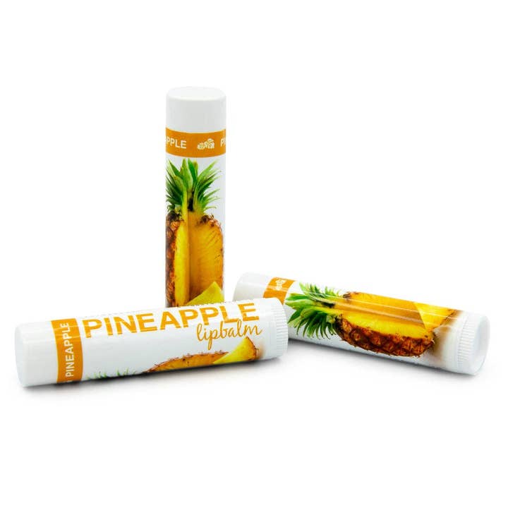 Hawaiian Pineapple Natural Lip Balm for wholesale by North Shore Soap Factory - Hawaiian Bath & Body