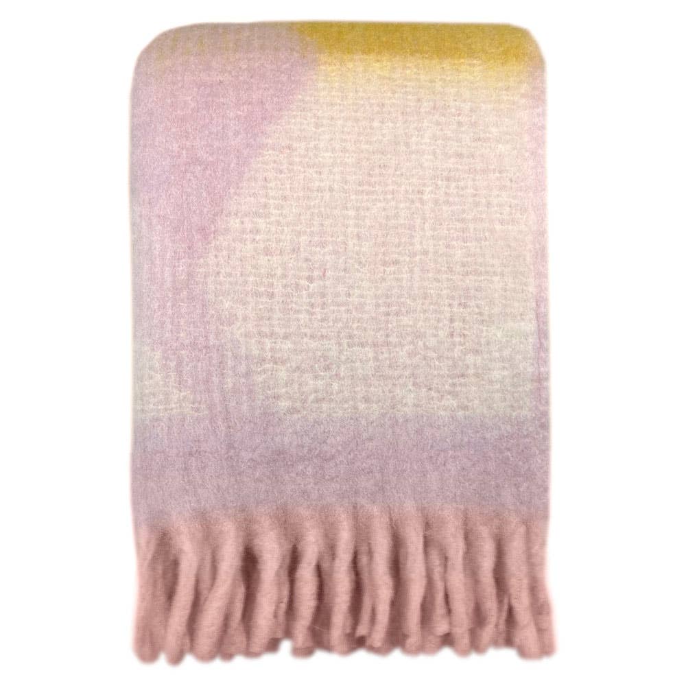 Malagoon – wholesale Throw blanket – Zapotec soft lilac recycled throw0