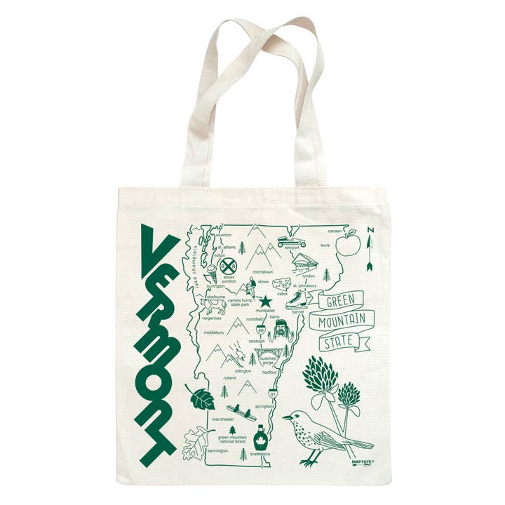 Vermont Grocery Tote for wholesale by Maptote