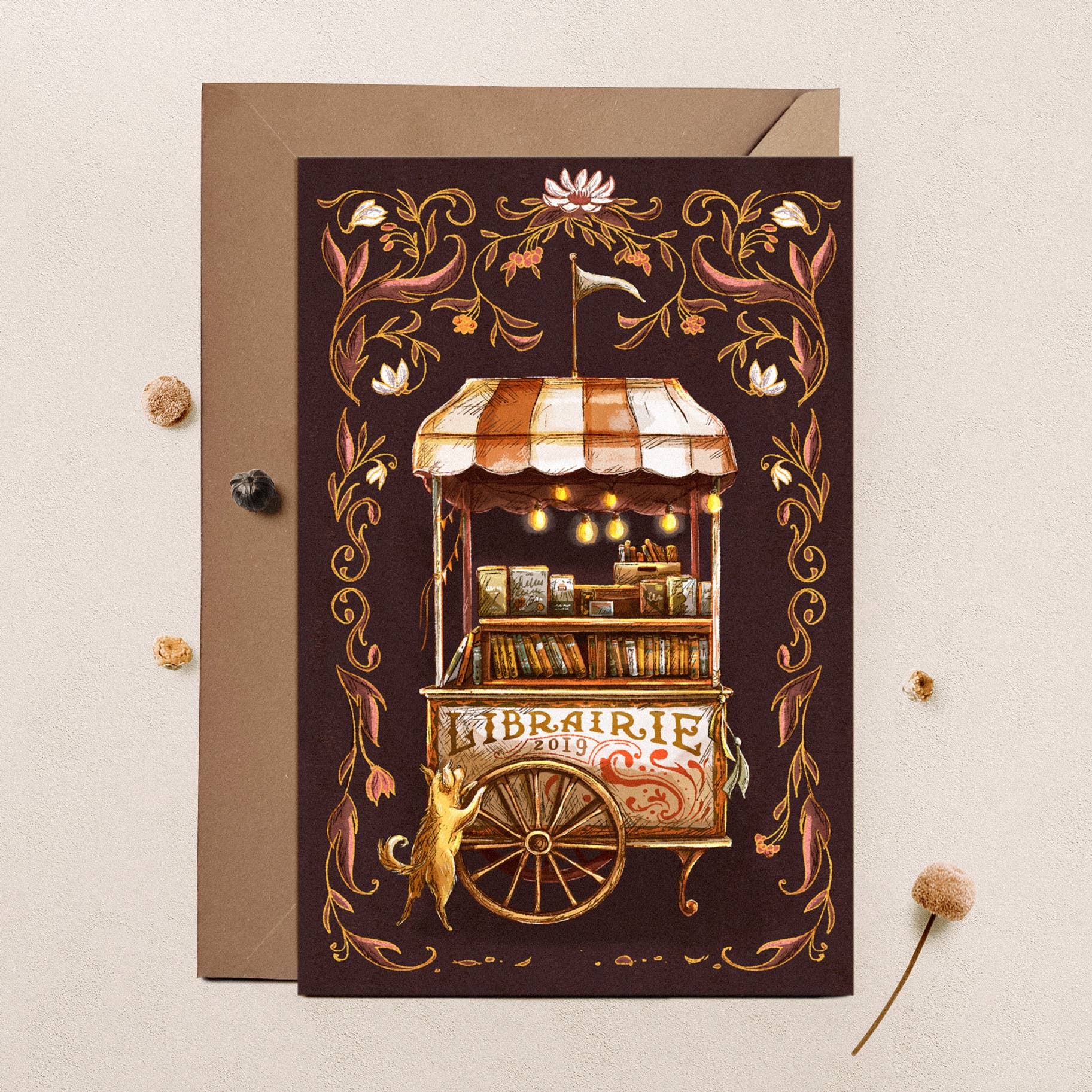 So Quiet - Vente Cartes postales - Carte Librairie mobile originale0