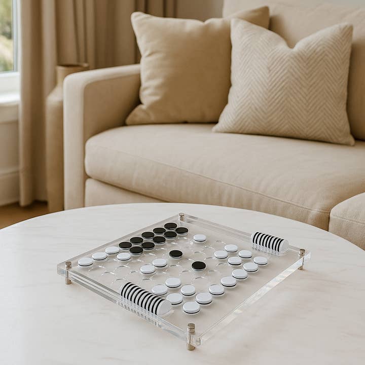 Modern Acrylic Othello Game for wholesale by Aliz Collection Inc
