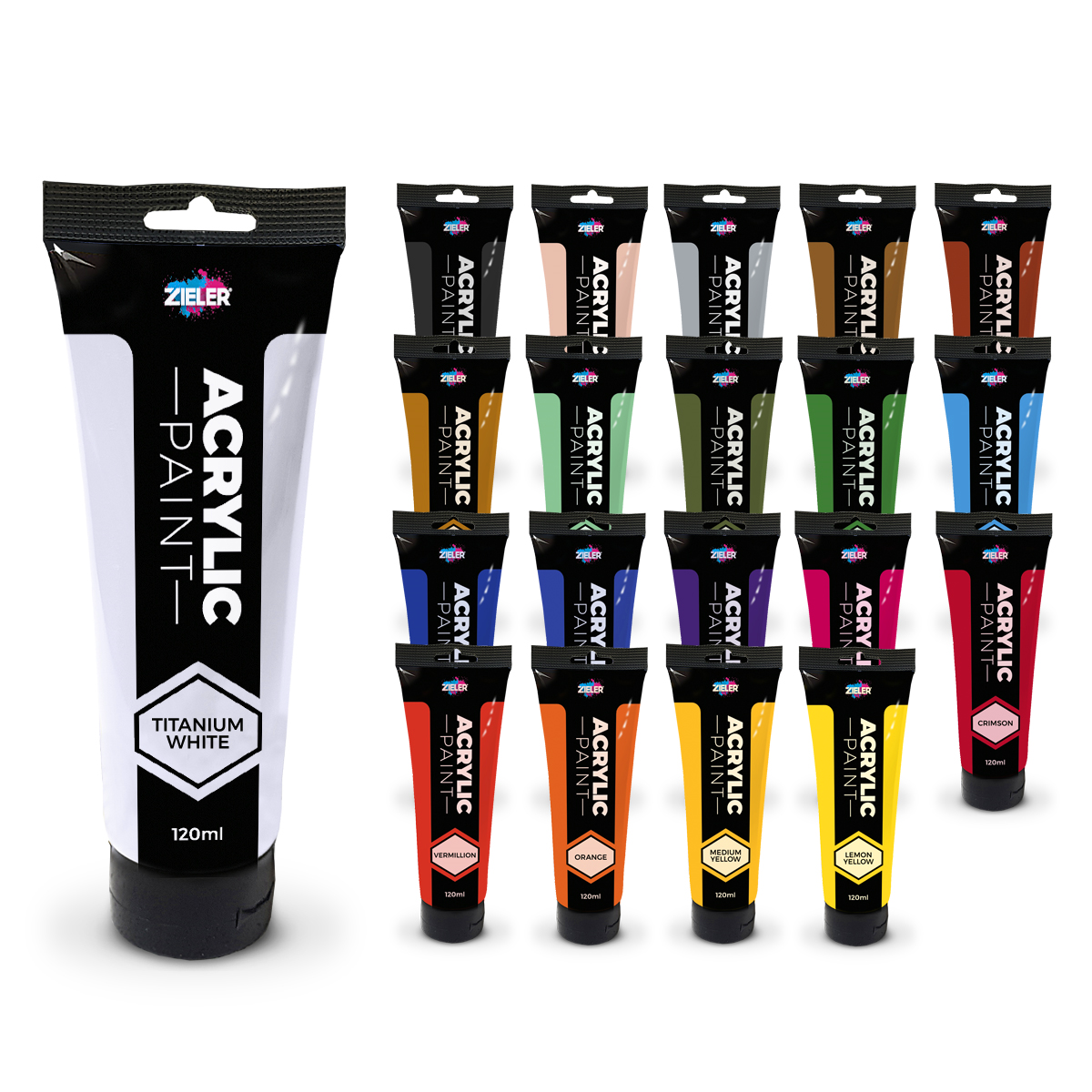 Zieler – wholesale Acrylic paint – Premium Acrylic Paint | High Pigment - Emerald Green1