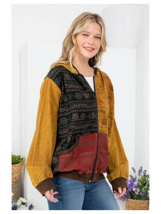 Kathmandu Imports - Wholesale Jacket - Women's - Unisex Zip Hooded Jacket (TH-1668)