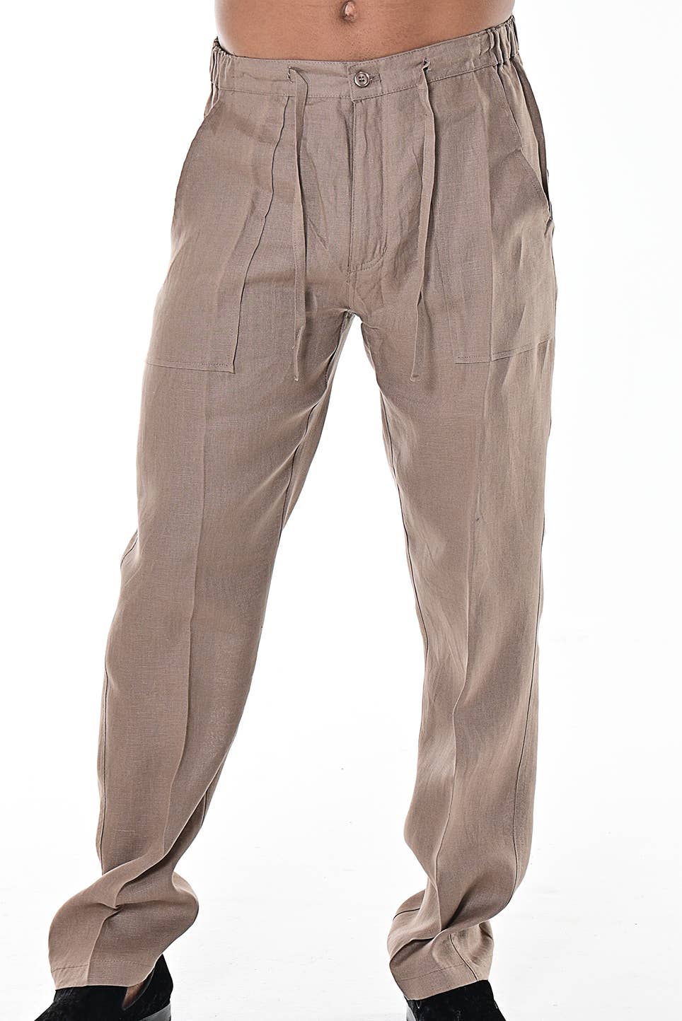 Azucar & Bohio - Wholesale Pants - Men's - Men's 100% Linen Casual Drawstring Pants MLP19-C XL-XXXL1