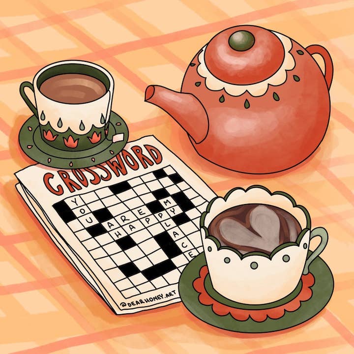 Crossword - Print for wholesale by Dear Honey