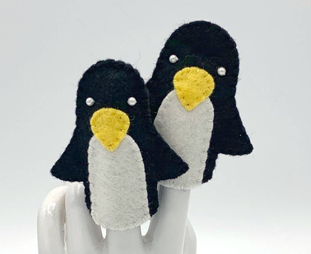 Lumpy Buttons - Wholesale Finger Puppet - Kids & Baby - Penguin Felt Finger Puppet0