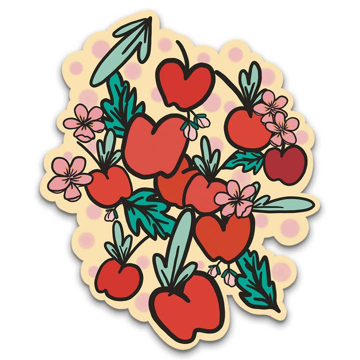 Cherry Fields Vinyl Sticker for wholesale by Sweet Humors