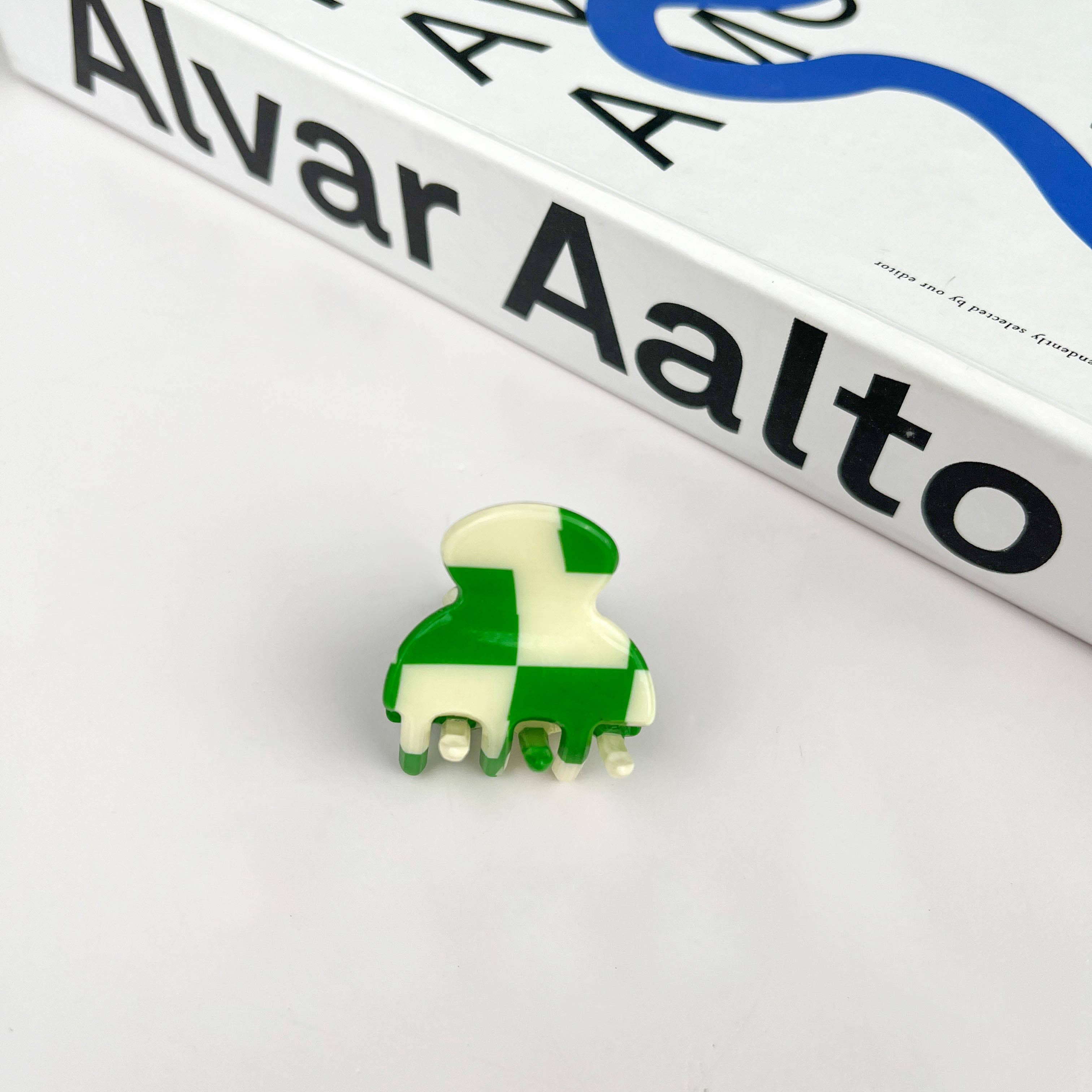 TheDivaSoap - Venta al por mayor Horquilla para el pelo - Mujer - Minipinza en forma de garra en forma de tablero de ajedrez4