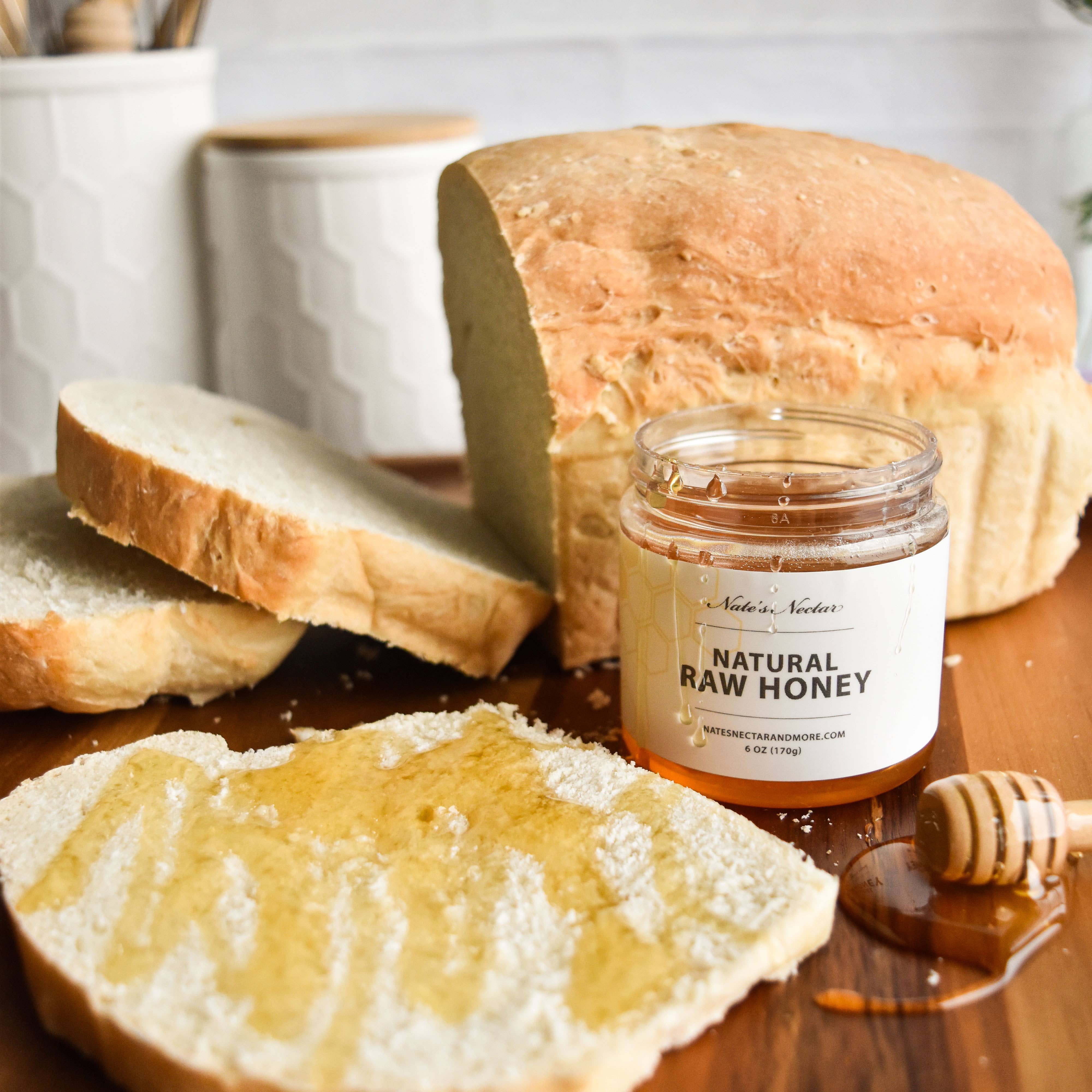 Nate's Nectar - Wholesale Honey - Natural Raw Honey, 6 oz Jar, 12 Pack1