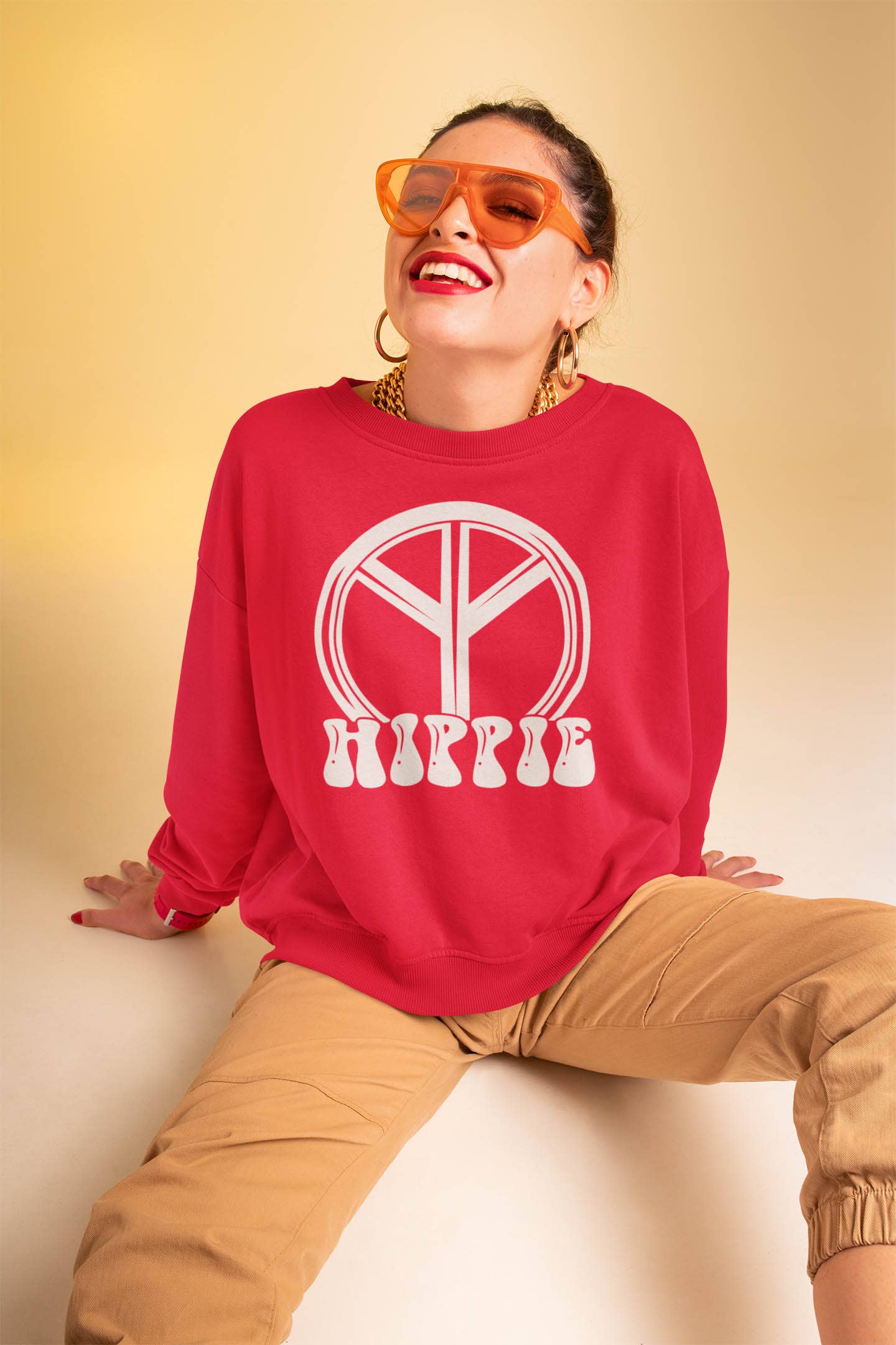 IALD - Vente Sweat-shirt à imprimés – femme - Sweatshirt imprimé femme hippie0