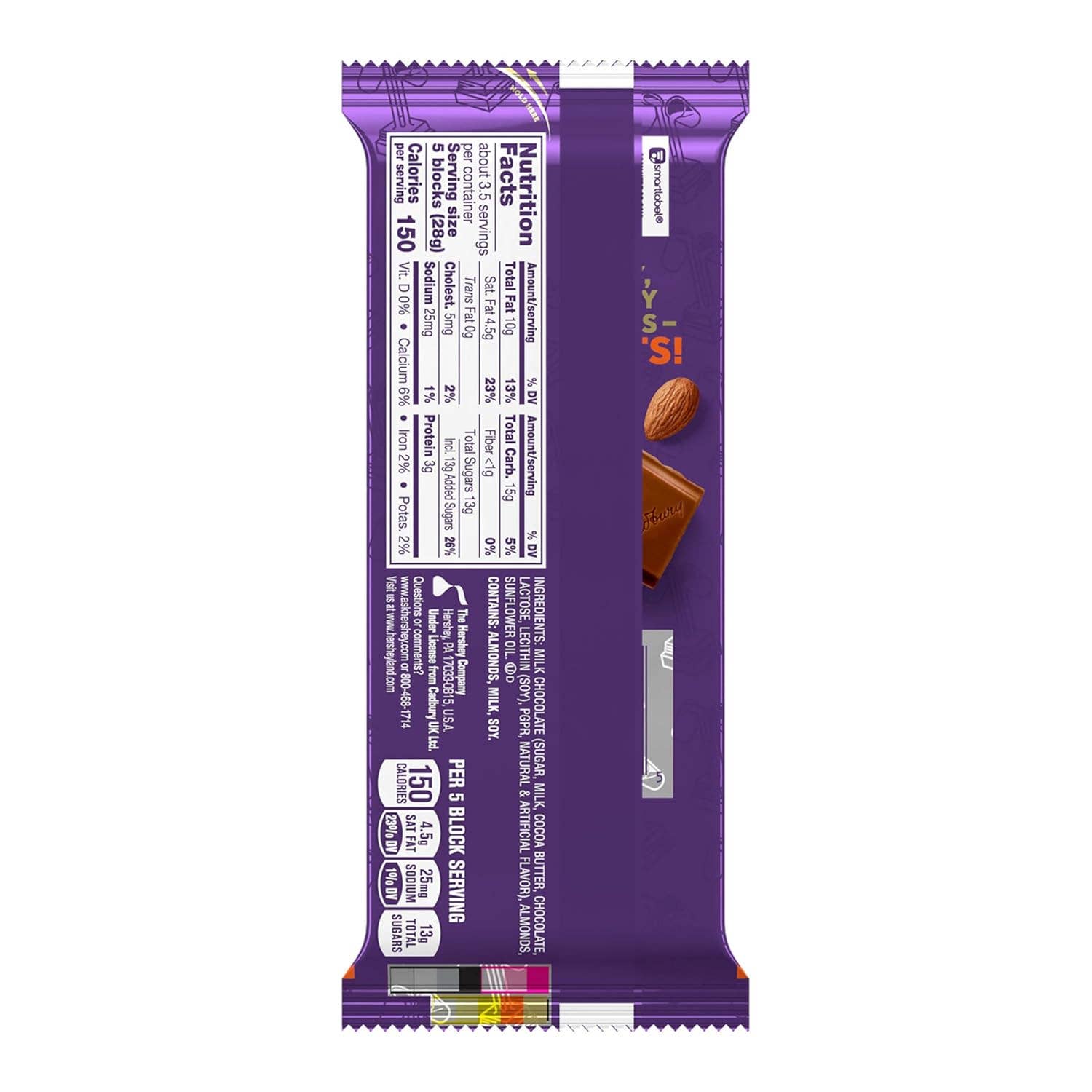 Horizon Top Market - Wholesale Chocolate Bar - CADBURY DAIRY MILK Roast Almond  , 3.5 oz (14 Count) 2
