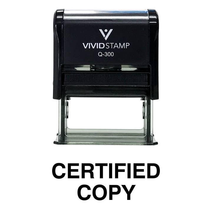 All Quality – wholesale Rubber/decorative stamp – CERTIFIED COPY Self Inking Rubber Stamp