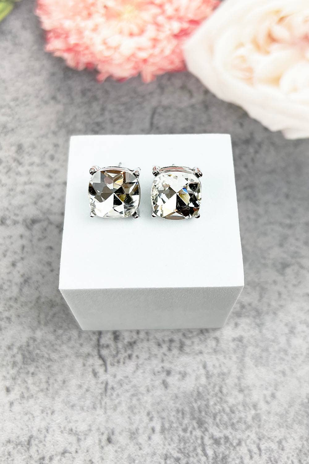 JHP Collection - Wholesale Stud/Post Earrings - VARIETY COLORS OF SEMI PRECIOUSGLASS POST EARRINGS32