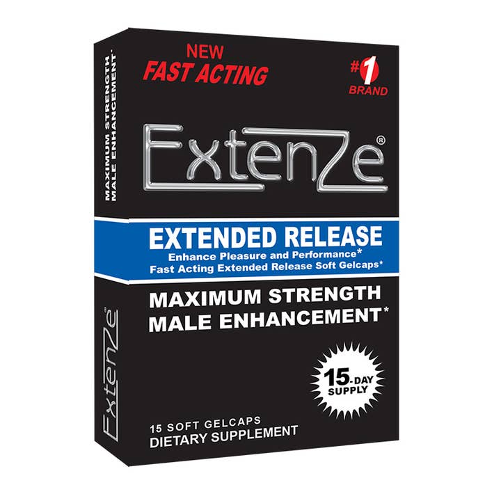 Extenze Maximum Strength Male Enhancement Gelcaps 15ct for wholesale by CB Distributors, Inc.