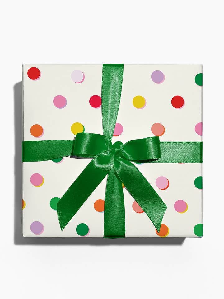 Multicolor Polka Dot Wrapping Paper Set of 3 for wholesale by Bon Femmes