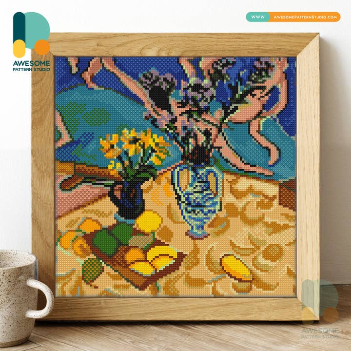 Still Life with Dance DS2874, Diamond Painting Kit - 120x120 for wholesale by Awesome Pattern Studio