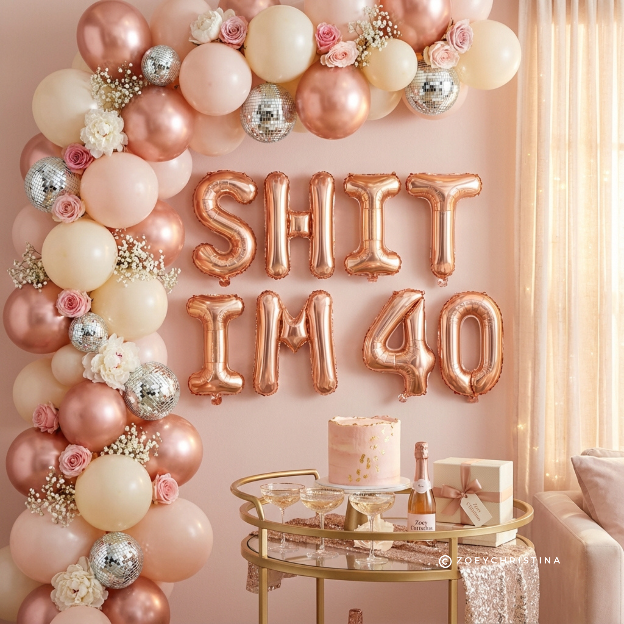 Zoey Christina – wholesale Partyskylt/-banderoll – SKIT IM 40 ballong banner4