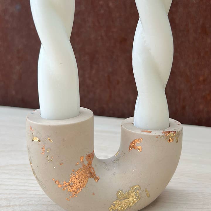 Well Hello Studio - Wholesale Candle Holder - Gold Rush U-Shape Candle Holder4