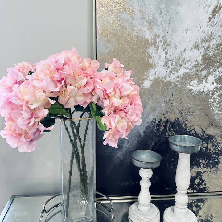 Angel Isabella - Wholesale Artificial Flowers - 22" Artificial Hydrangea-7" bloom