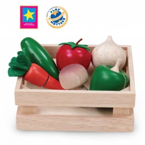 Trade Toys Limited – wholesale Wood toy – Child – Wonderworld Vegetable & Basket