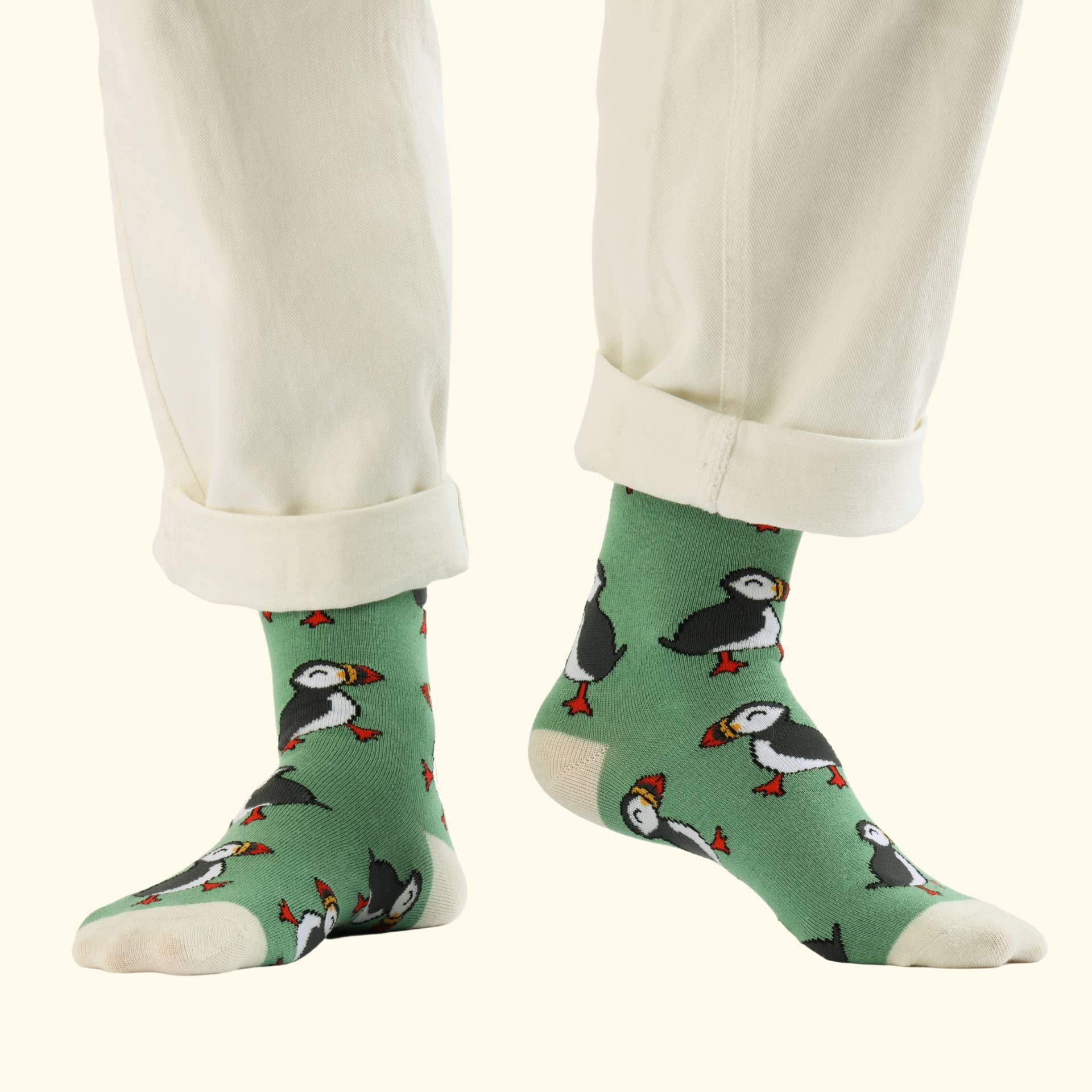 Bare Kind Socks - Wholesale Socks - Unisex - Puffin Socks | Bamboo Socks | Green Socks | Bird Socks4