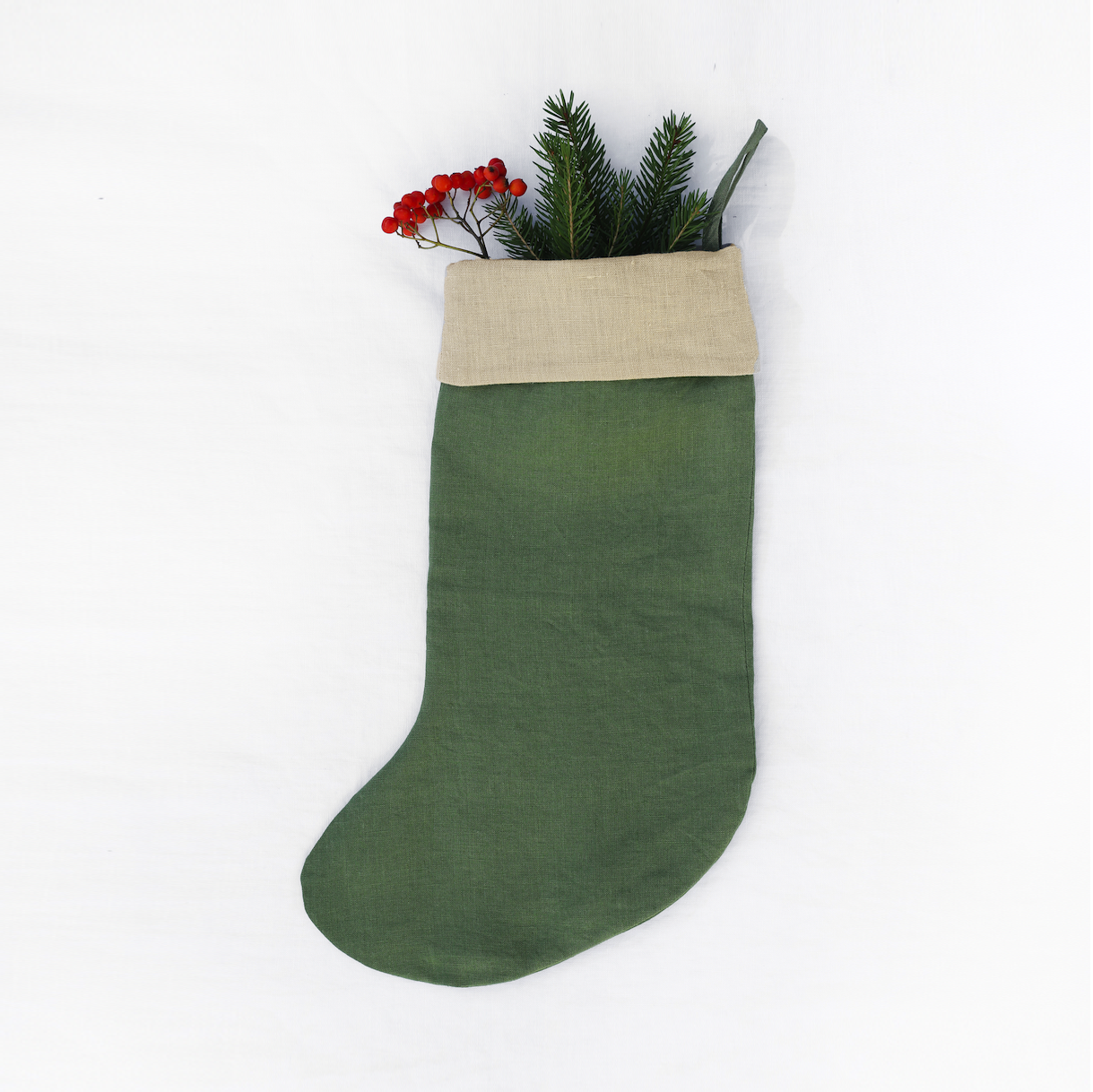 MagicLinen (We handle U.S. import procedures for you) - Wholesale Holiday Stocking - Linen Christmas stockings in 5 colours | Zero-Waste7