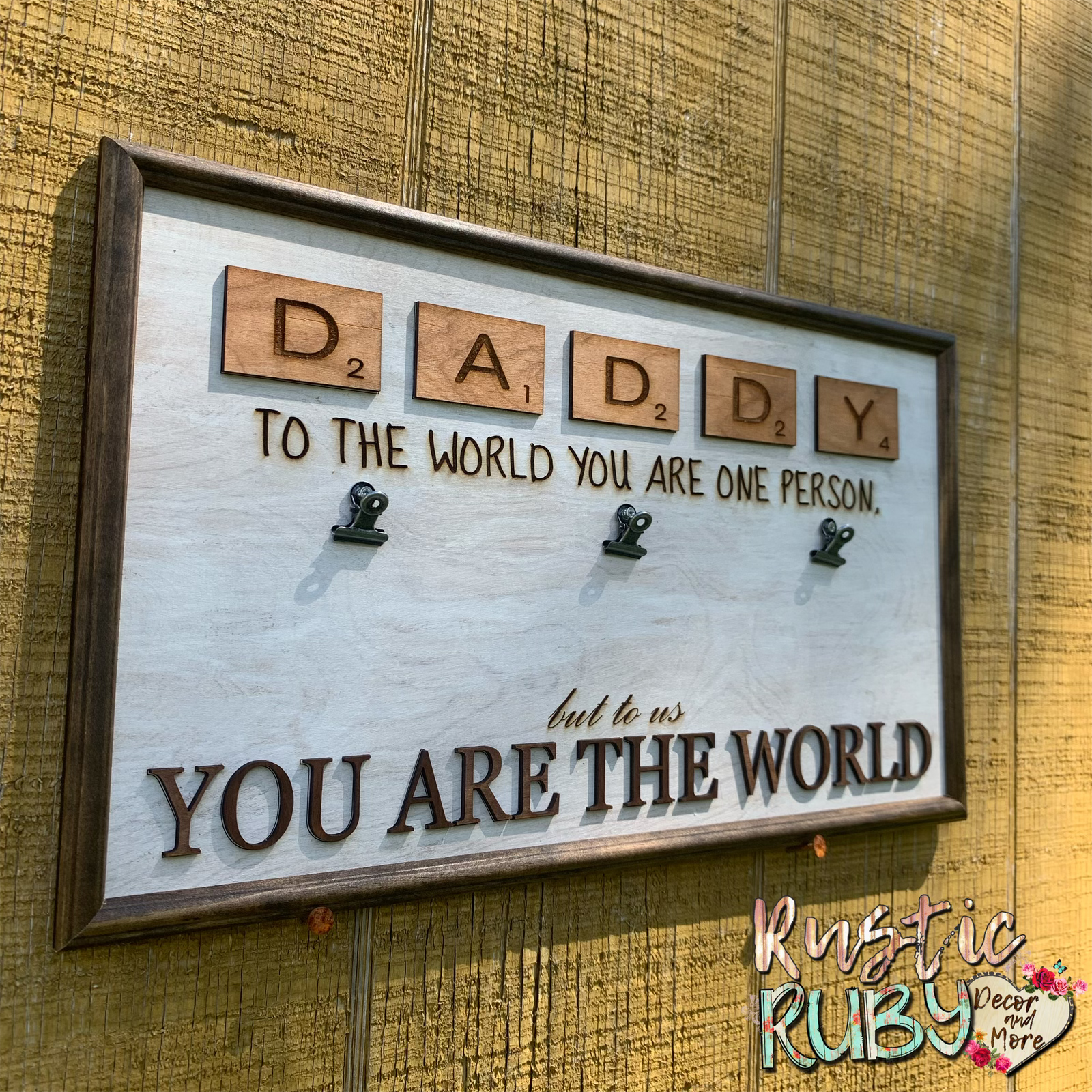 Rustic Ruby Decor and More LLC - Wholesale Picture Frame - Daddy Photo Frame2