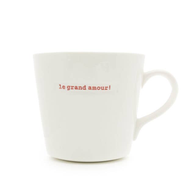 Keith Brymer Jones Large Mug 500ml - le grand amour! (red) for wholesale by Forma House