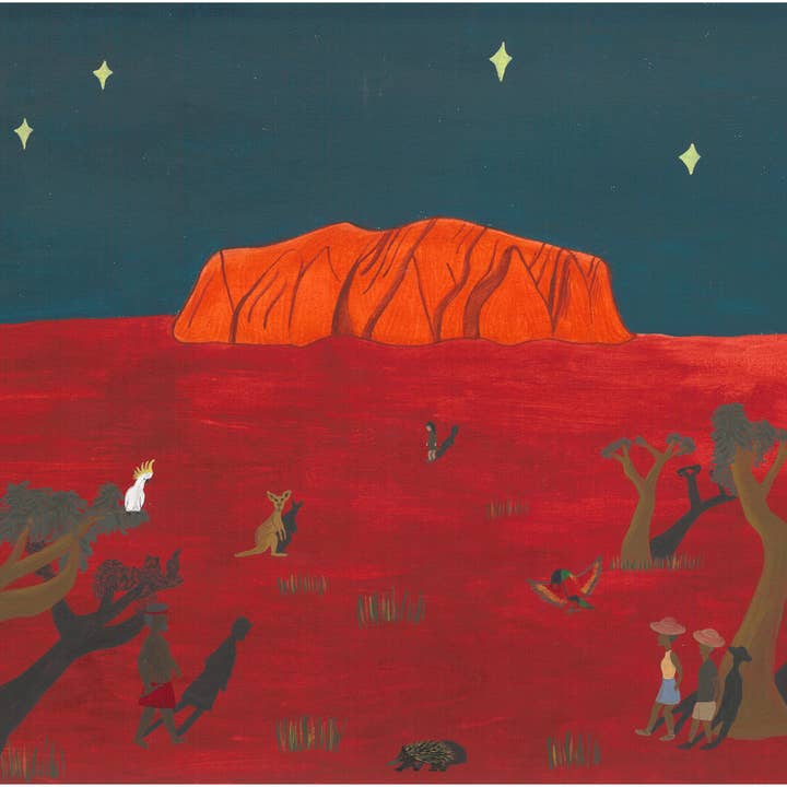 'Evening at Uluru' Art Print for wholesale by Eliza Barnes