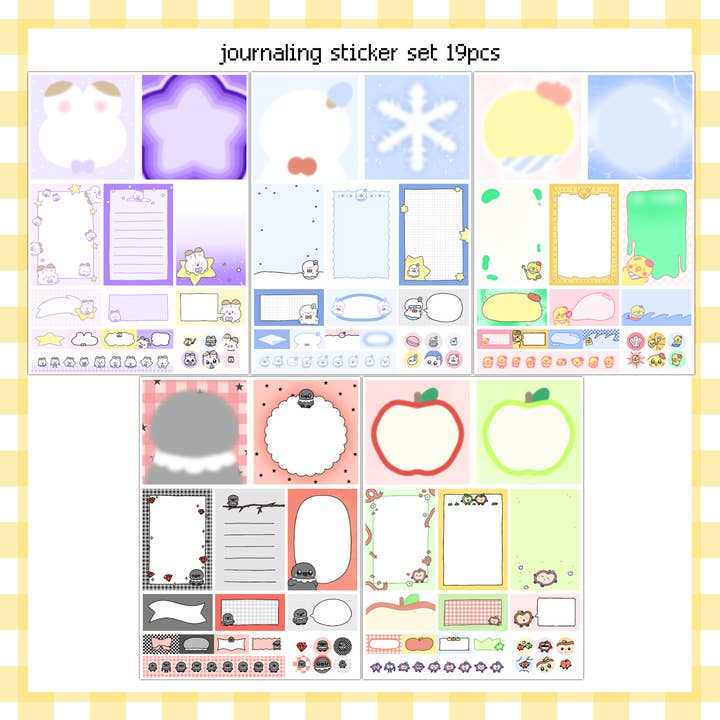 Love & Deepspace Journaling Sticker Sets for wholesale by Katco Studio