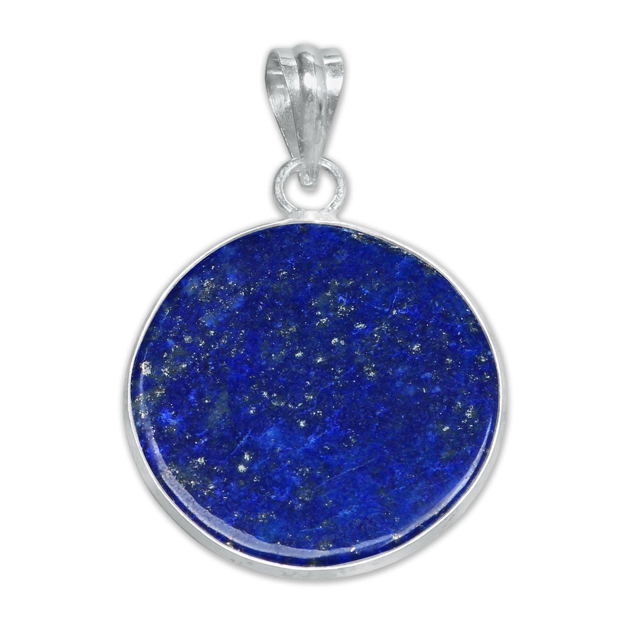 Handmade Jewels - Wholesale Individual Charm/Pendant - Lapis Lazuli Minimalist Pendants -  Handmade, Silver-Plated, Wholesale13