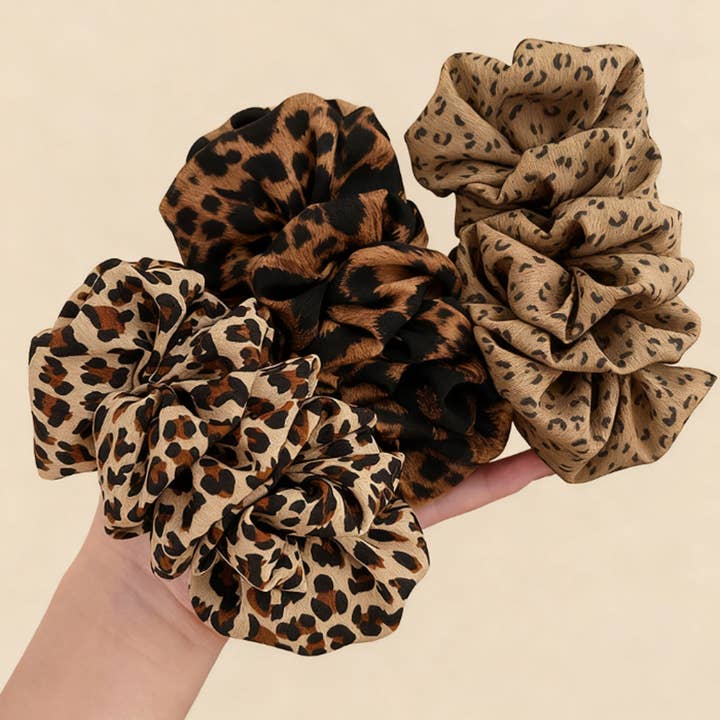 VINTAGE LEOPARD PRINT CLOUD BUBBLE HAIRPIN_CWAHA07644 for wholesale by DOUBLJU