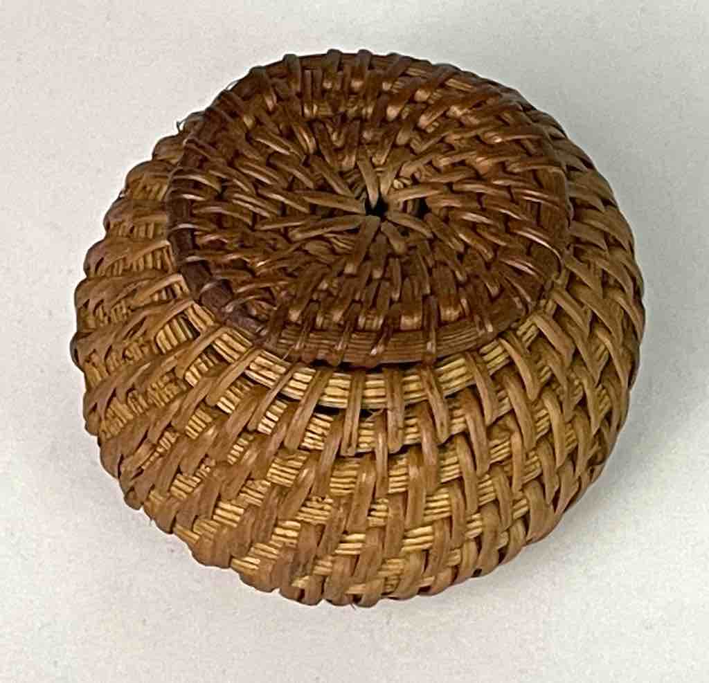 The Niger Bend - Wholesale Basket - Small Vietnamese Rattan Covered Basket - 3 sizes1
