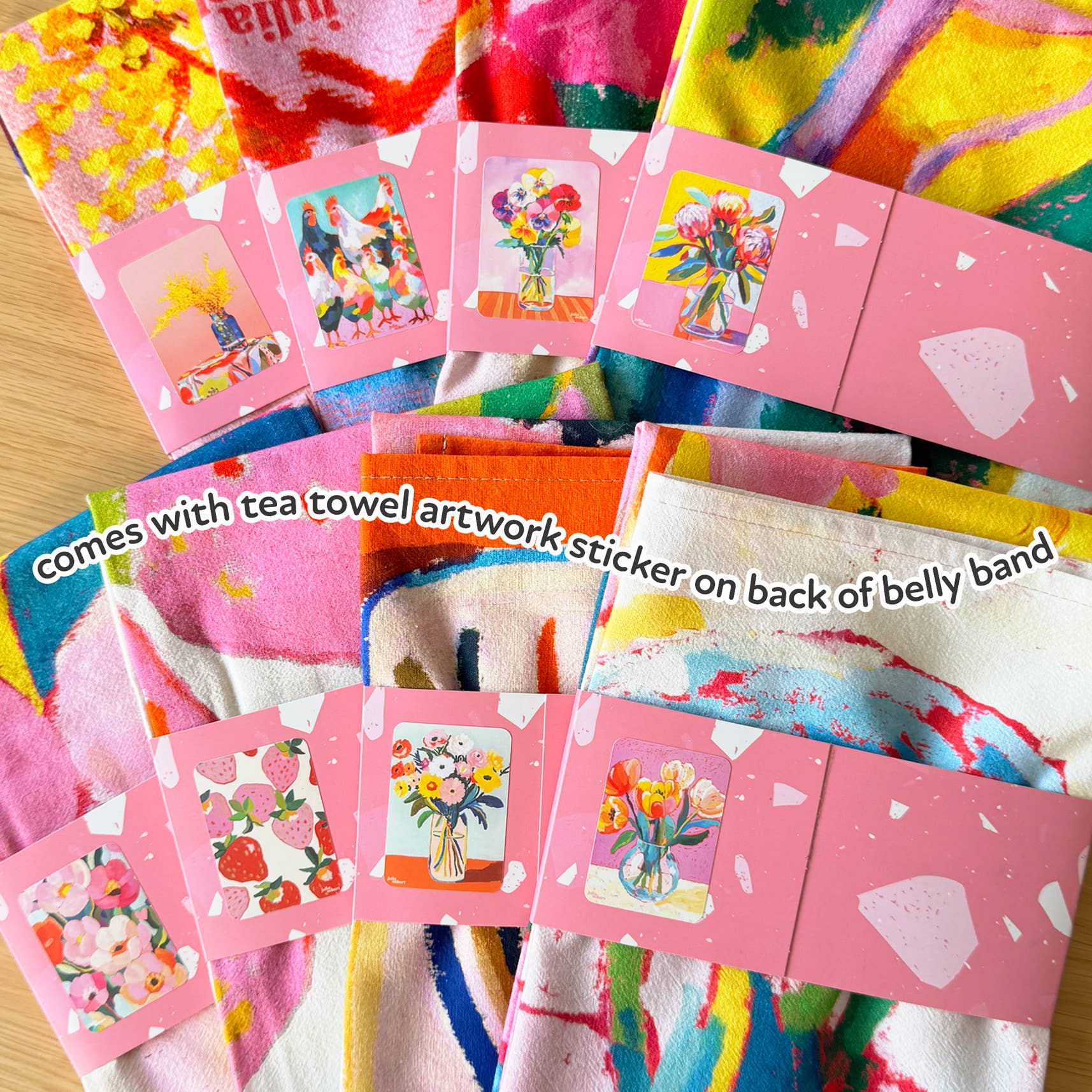 Julia Ockert - Vendita all'ingrosso Strofinacci - Asciugamano da Cucina con Bouquet di Fiori - Decorazione Dopaminica - Decorazione Regalo2