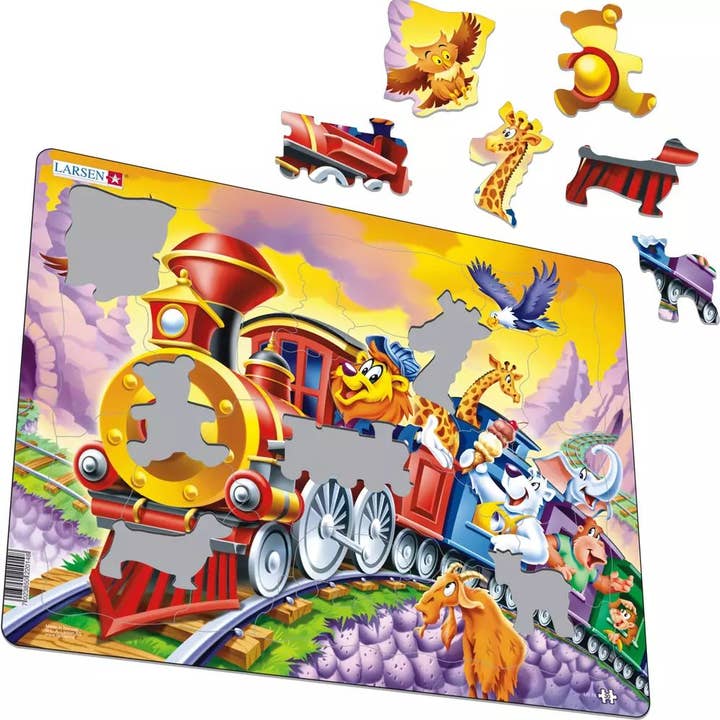 Puzzle de 30 pièces de train de cirque pour la vente par Springbok Puzzle