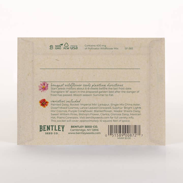 Bentley Seed Co. - Wholesale Thinking of You Card - Thinking of You Bouquet - Wildflower Mix Seed Packets5