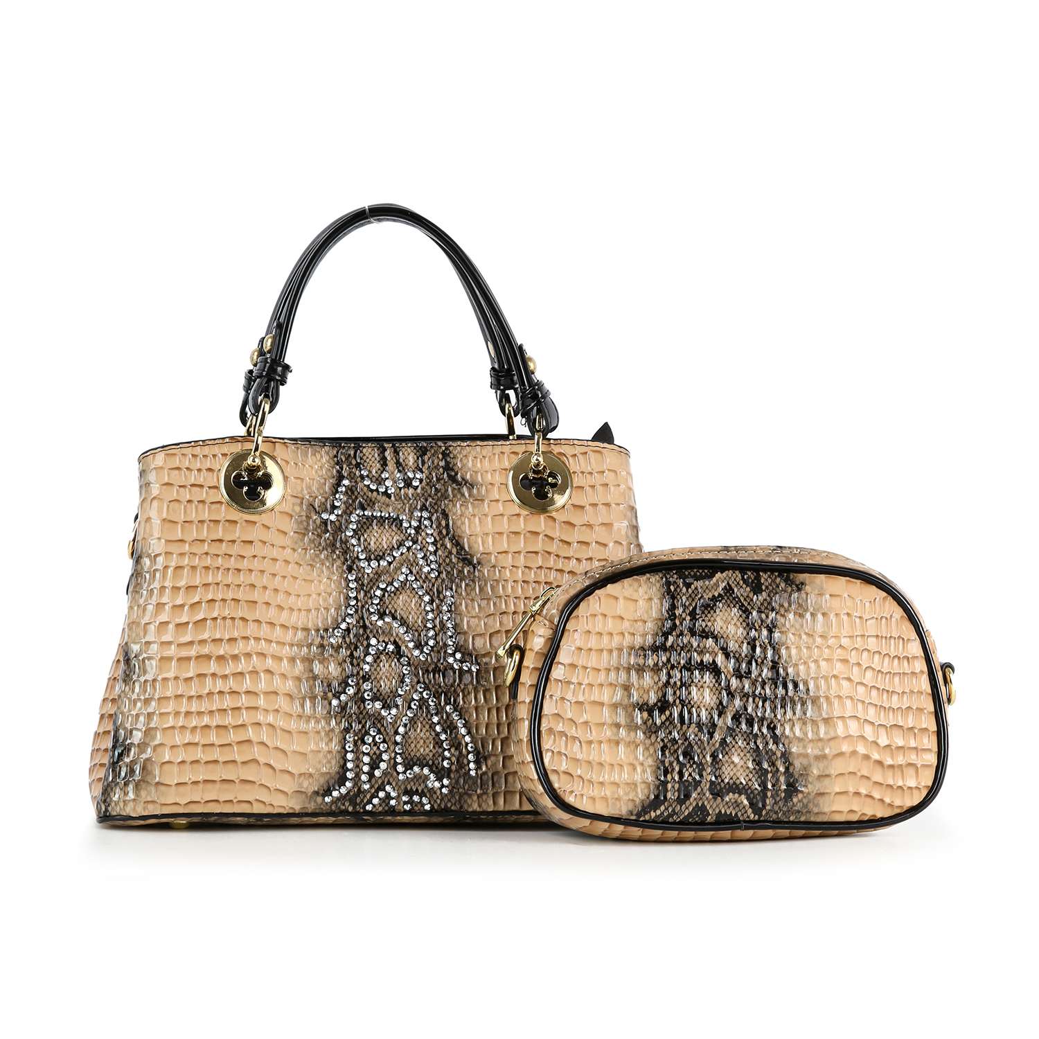 Handbag Express - Wholesale Tote Bag - Women's - Snake Embossed Hand Tote Set6