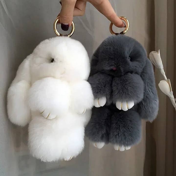 PR GROUPS LLC - Wholesale Keychain - Women's - Cute Rabbit Backpack Keychain Toy- Assorted