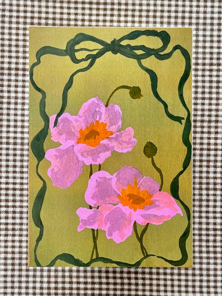 Poppy Daydream Art Print — 8×5.25″ Semi‑Gloss Finish for wholesale by Itzy Bitzy Art Shop