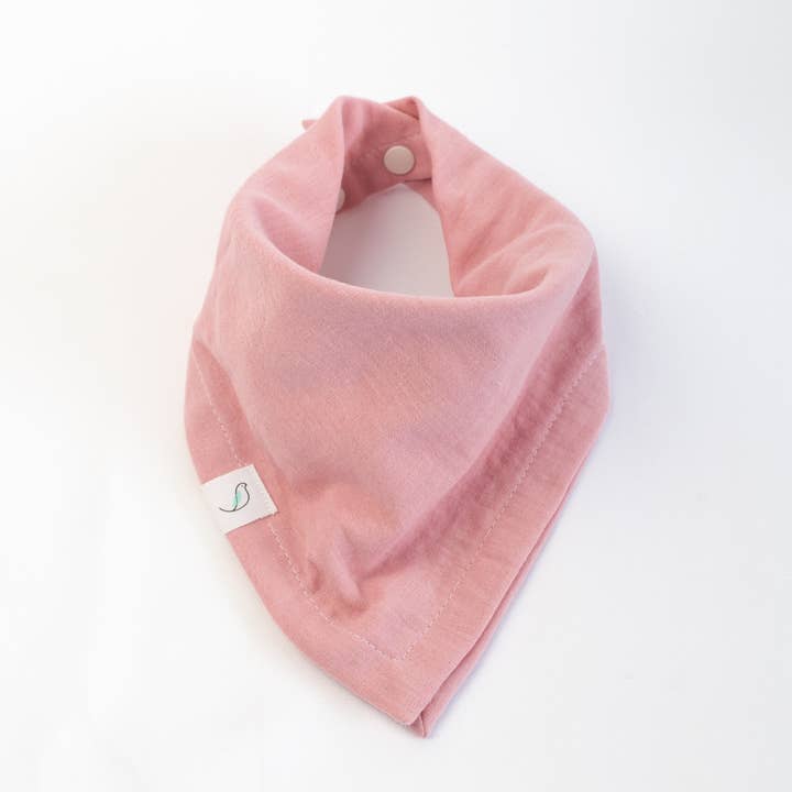 ORGANIC Ollie Bandana Bib - Peony for wholesale by Hemming Birds