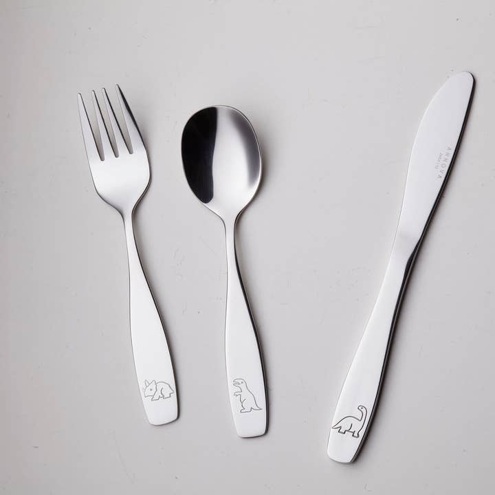 ANNOVA - Wholesale Flatware Set - Kids & Baby - ANNOVA Kids Dino Silverware 12 Pieces Children's Safe Flatware Set Stainless Steel2