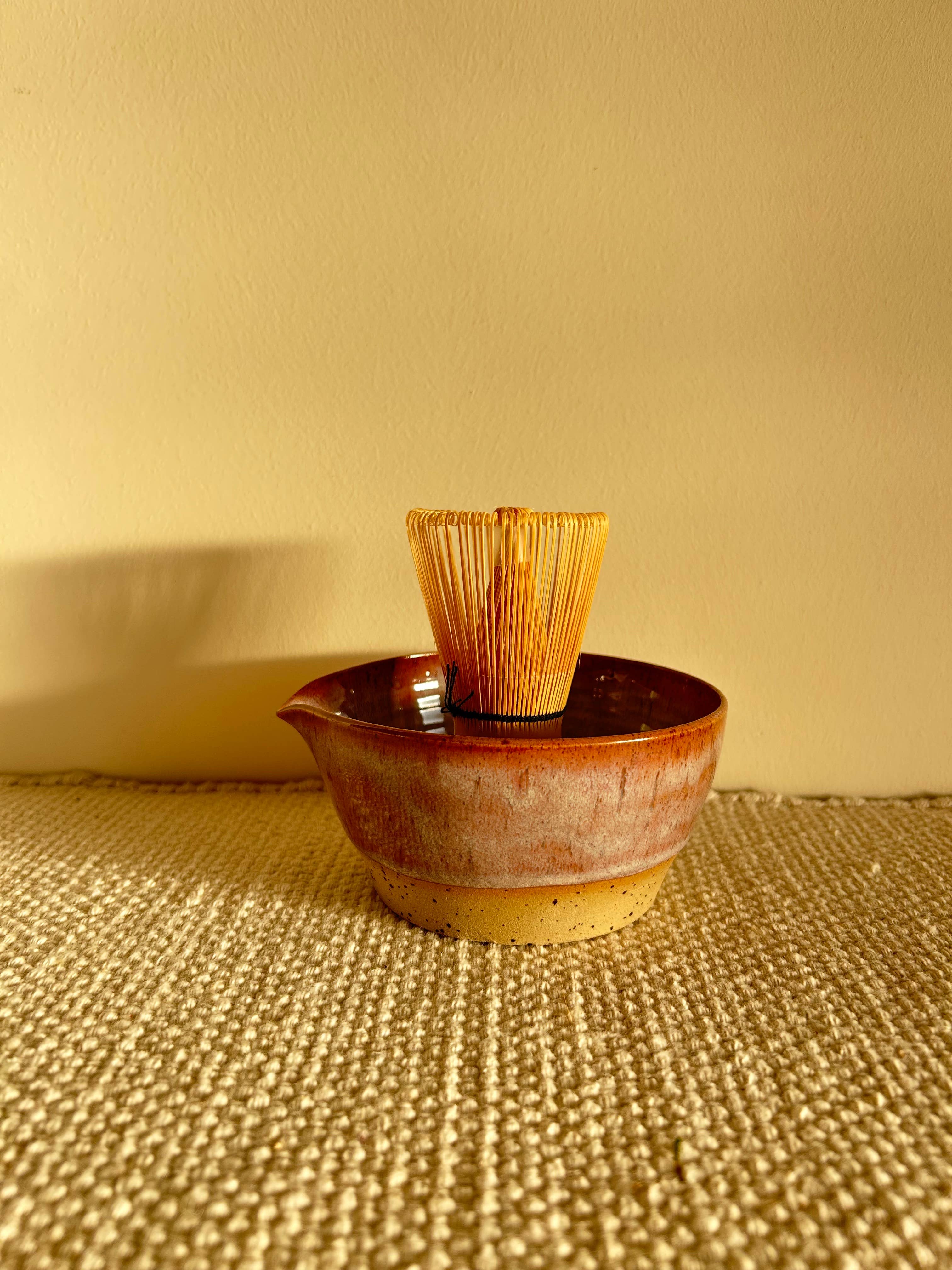 Fernweh Pottery - Wholesale Bowl - Speckled Pink Matcha Bowl1