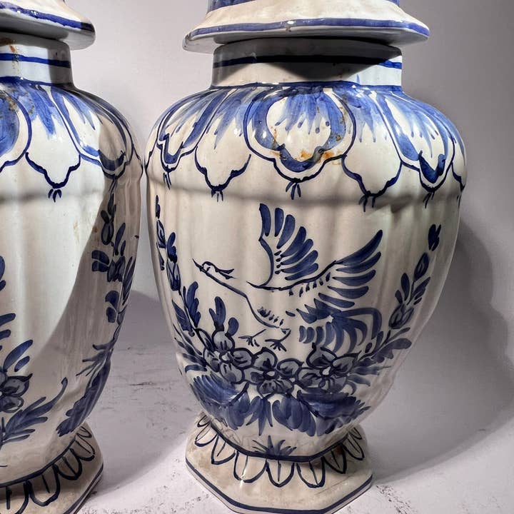 DADA Novecento - Vendita all'ingrosso Vasi - Coppia Di Vasi Albarelli In Ceramica Di Bassano